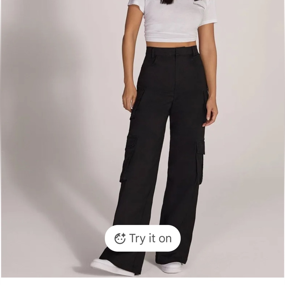 Favorite Daughter Black Cargo Pants